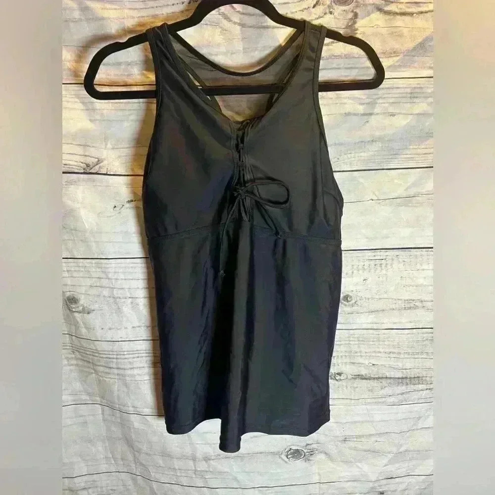 Holipick black tankini top